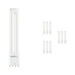 Fordelspakning 10x Ledvance Dulux-L LED 8W - 830 Varm Hvit | 4-Stift - Erstatter 18W