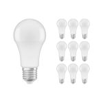 Fordelspakning 10x Ledvance Classic LED E27 Pære matt 8.5W 806lm - 840 kald hvit | erstatter 60W