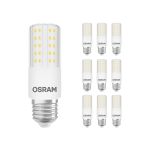 Fordelspakning 10x Osram Special T Slim LED E27 klar 7.3W 806lm - 827 ekstra varm hvit | dimbar - erstatter 60W 
