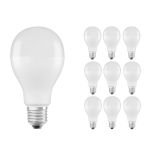 Fordelspakning 10x Ledvance Classic LED E27 Pære matt 19W 2452lm - 827 ekstra varm hvit | erstatter 150W