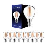 Fordelspakning 10x Noxion Lucent Lustre LED E14 Ball filament klar 4.5W 470lm - 827 ekstra varm hvit | dimbar - erstatter 40W