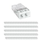 Fordelspakning 100x Wago 2273-202 Dåseklemme Compact | 2 Ståltråd Forbindelse - Push Ståltråd