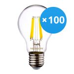 Fordelspakning 100x Noxion Lucent LED E27 Pære filament klar 7W 806lm - 840 kald hvit | erstatter 60W