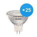 Fordelspakning 25x Noxion LED spot GU5.3 MR16 4.4W 345lm 12V 36D - 827 ekstra varm hvit | dimbar - erstatter 35W