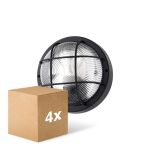 Fordelspakning 4x D'Lite Veggbelysning Ecco Svart Runde | IP54 - Egnet for 1x E27