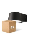 Fordelspakning 4x D'Lite Veggbelysning Lira Svart 7W 600lm 830 Varm Hvit | IP54