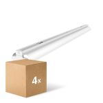 Fordelspakning 4x Noxion Lyslister Click Reflektor V2 LED T8 | Egnet for 2x 150cm LED Lysrør