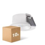 Fordelspakning 10x Ledvance LED spot Air Adjust Aluminium Hvit 4W 320lm 36D - 930 varm hvit | Utskjæring 68mm - IP23 - beste fargegjengivelse - dimbar