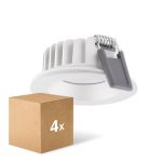 Fordelspakning 4x Ledvance LED spot Air Fix Aluminium Hvit 6W 570lm 36D - 940 kald hvit | Utskjæring 68mm - IP65 - beste fargegjengivelse - dimbar
