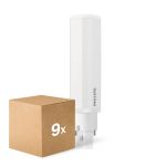 Fordelspakning 9x Philips CorePro PL-C LED 6.9W 770lm - 840 Kald Hvit | 2-Stift - Erstatter 18W