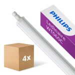 Fordelspakning 4x Philips LED Lyslister Vanntett Ledinaire WT060C 46W 5600lm - 865 Daglys | 150cm