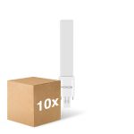 Fordelspakning 10x Noxion Lucent PL-S LED 4.3W - 827 Ekstra Varm Hvit | 2-Stift - Erstatter 9W