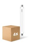Fordelspakning 4x Osram LED Line S19 9W 830lm - 827 Ekstra Varm Hvit | Erstatter 60W