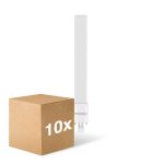 Fordelspakning 10x Noxion Lucent PL-S LED  6W - 830 Varm Hvit | 2-Stift - Erstatter 11W