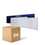Fordelspakning 5x Noxion LED Panel Ecowhite V4.0 28W 3200lm - 830 Varm Hvit | 120x30cm - UGR <19 - Philips driver