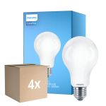 Fordelspakning 4x Philips Corepro LED Pære E27 Pære matt 17.5W 2452lm - 865 daglys | erstatter 150W