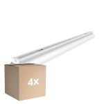 Fordelspakning 4x Noxion Lyslister Click Reflektor V2 LED T8 | Egnet for 1x 120cm LED Lysrør
