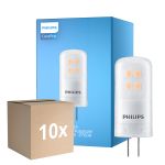 Fordelspakning 10x Philips CorePro LED Capsule G4 Matt 2.1W 210lm - 827 Ekstra Varm Hvit | Dimbar - Erstatter 20W