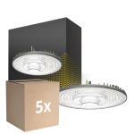 Fordelspakning 5x Bright Choice LED Highbay V2.0 100W 13000lm 90D - 840 Kald Hvit | IP65 - 1-10V