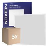 Fordelspakning 5x Noxion LED Panel Delta Value V5 Backlit 28W 3920lm 830/840 CCT | 60x60cm - < 22 - Philips Driver