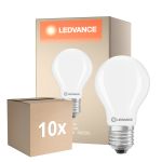 Fordelspakning 10x Ledvance Classic LED E27 Pære Matt 5.9W 806lm - 840 Kald Hvit| Erstatter 60W