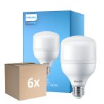 Fordelspakning 6x Philips CorePro LED E27 Matt 20W 2050lm - 830 Varm Hvit | Erstatter 120W