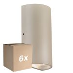 Fordelspakning 6x Nordlux Rold Veggbelysning Metall Brun Up & Down 10.5W 350lm - 830 Varm Hvit
