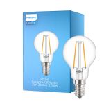 Philips Corepro LED Lustre E14 Ball filament klar 2W 250lm - 827 ekstra varm hvit | erstatter 25W