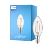 Philips Corepro LED Mignon E14 filament klar 2W 250lm – 827 – ekstra varm hvit | erstatter 25W