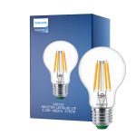Philips MASTER LED Pære Ultra Efficient E27 Pære klar 2.3W 485lm - 827 ekstra varm hvit | erstatter 40W