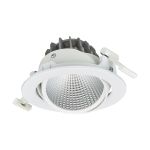 Philips LED Spot Greenspace Accent Cardanic Aluminium Hvit 31W 3900lm 36D - 930 Varm Hvit | 163mm - IP20 - Beste Fargegjengivelse - Dali Dimbar