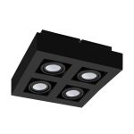 Eglo Tak Spot Mendoza Stål Svart 18.8W 1380lm - 830 Varm Hvit | Dimbar - Egnet for GU10