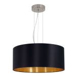 Eglo Pendel Lampe Maserlo Stål Sateng Nikkel | Egnet for 3x E27