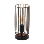 Eglo Bordlampe Roccamena Svart, Kobber | Egnet for 1x E27