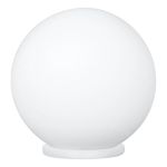 Eglo Bordlampe Rondo Plast Hvit | Egnet for 1x E27