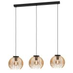Eglo Pendel Lampe Venezuela Svart, Gull | Egnet for 3x E27