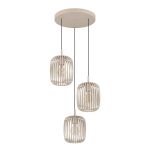 Eglo Pendel Lampe Romazzina Stål Sandete | Egnet for 3x E27