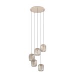 Eglo Pendel Lampe Romazzina Stål Sandete | Egnet for 5x E27
