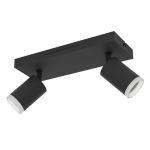 Eglo Connect.Z Smart Tak Spot Melitello-Z Stål Svart 7.4W 1100lm - 827-865 Innstillbar Hvit + RGB | Dimbar