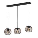 Eglo Pendel Lampe Almanzora Svart, Kobber | Egnet for 3x E27
