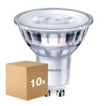Fordelspakning 10x Philips Corepro LED Spot GU10 PAR16 3.5W 265lm 36D - 830 varm hvit | erstatter 35W