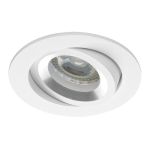 Noxion Innfelt Spot Drome MR16 Vippbar Hvit | Utskjæring 69mm - GU10 sokkel