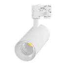Noxion LED Tracklight 3-Fase Ecowhite Aluminium Hvit 30W 2960lm 36D - 830 Varm Hvit | UGR <19