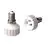 Adapter for lampholders E14 => GU10 hvit