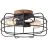 Brilliant Gwen Taklampe Metall Tre Svart | 400mm - Egnet for 2x E27