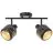 Brilliant Tyas Taklampe Aluminium Metall Svart Gull | Egnet for 2x E14