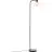 Brilliant Stående Lampe Casto Glass Metall Svart Beige | Egnet for 1x E27