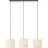 Brilliant Teddy Pendel Lampe Metall Tekstil Beige | Egnet for 3x E27