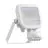 Ledvance LED Flomlys Aluminium Hvit 8W 1100lm 100D - 830 Varm Hvit | IP65 - Bevegelses- Og Lyssensor - Symmetrisk