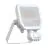 Ledvance LED Flomlys Aluminium Hvit 17W 2400lm 100D - 840 Kald Hvit | IP65 - Bevegelses- Og Lyssensor - Symmetrisk